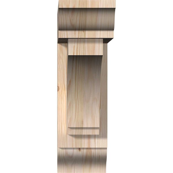 Imperial Traditional Smooth Bracket W/ Offset Brace, Douglas Fir, 5 1/2W X 18D X 18H